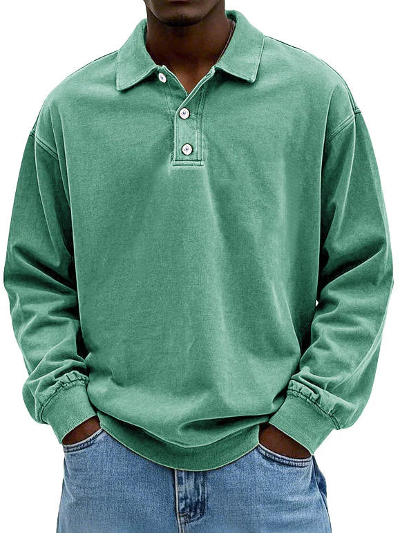 Niels | Casual langærmet polo til mænd